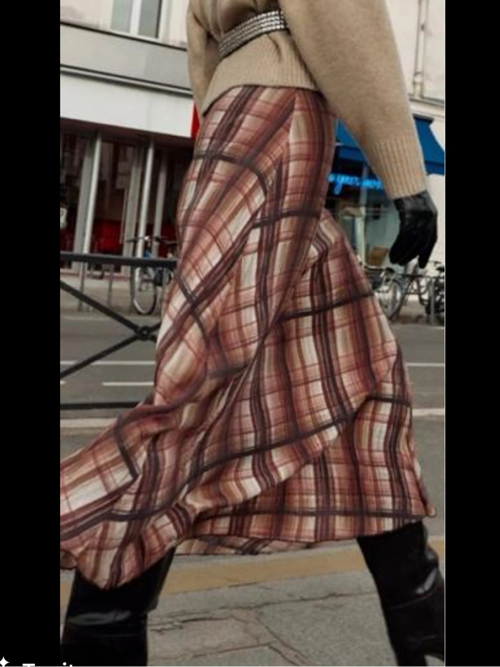 Zara Plaid Maxi Skirt. NWT Size Small - Picture 5 of 15